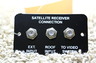 USED SATELLITE RECEIVER CONNECTION PANEL FOR SALE